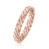 Pure Collection by Ross-Simons 14kt Rose Gold Twisted Ring - 3 of 4