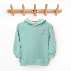 The Juniper Shop Embroidered Thin Bow Toddler Graphic Hoodie - 1 of 3