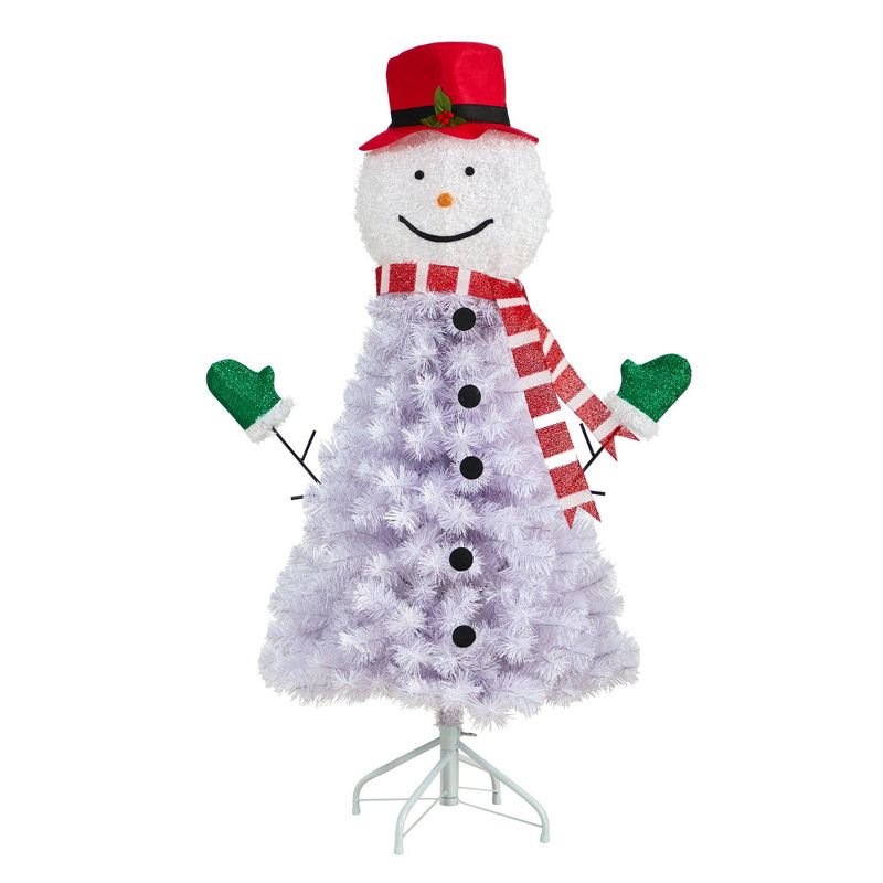 Nearly Natural 4-ft Snowman Artificial Christmas Tree with 234 Bendable Branches, 1 of 5