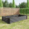 Lycvki 6×3×1ft Metal Garden Planter Bed - 4 of 4