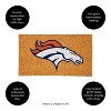 EvergreenNFLDenver Broncos Logo Natural Coir 28 x 16 Inches Indoor Outdoor Doormat - 4 of 4