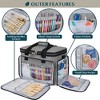 PAVILIA Knitting Bag Yarn Storage Tote, Large Crochet Organizer Holder for Crocheting Knitter Project Accessories Supplies Set Gifts - 3 of 4