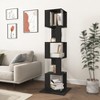 PAGED Floor Rack Simple Bookcase Stylish Rotating Bookshelf with Acrylic Plate for Living Room - 4 of 4
