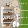 Shoe Storage Cabinet with 2 Flip Drawers And A Drawer, Entryway Cabinet with Adjustable Shelves - 4 of 4