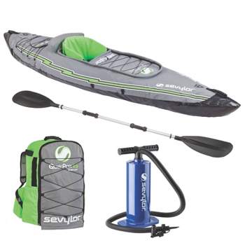 Inflatable And Oar Target Aluminum Single : With Intex Person K1 Pump High Kayak Air Output Challenger