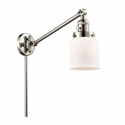 Bell - 1 Light Swing Arm Wall Sconce In Industrial Style-25 Inches Tall and 8 Inches Wide