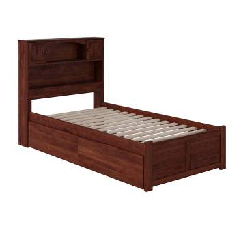 Newport Bed with 2 Urban Bed Drawers Flat Panel Footboard - AFI