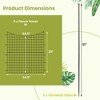 Costway 39'' Tall Outdoor Animal Barrier Decorative Garden Fence with 5 Panels & 5 Stakes - 3 of 4