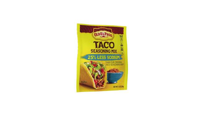Old El Paso 25% Less Sodium Taco Seasoning 1oz, 2 of 13, play video