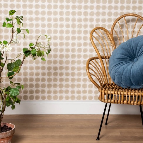Textile Dot Peel & Stick Wallpaper Beige - Opalhouse™ : Target