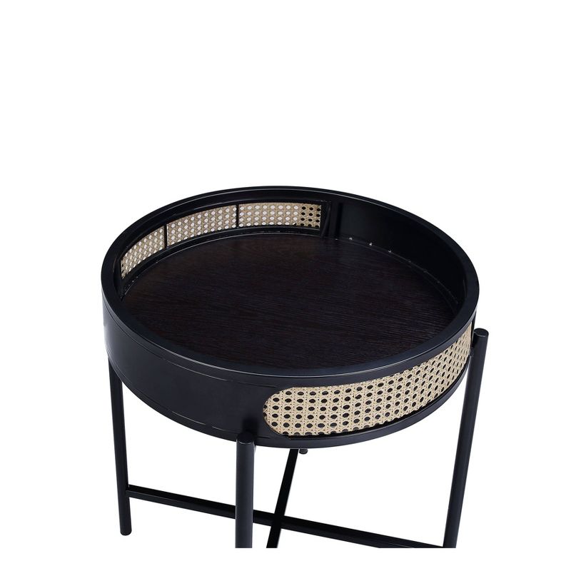 22&#34; Colson Accent Table Black Finish - Acme Furniture, 2 of 7