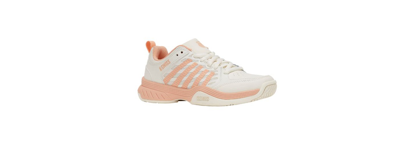 Женские кроссовки K-Swiss Court Express 2 Tennis Shoe (Egret/Peach Parfait)., цвет: Персиковый — фото 2
