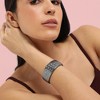 SOHI Women's Dark Silver Crystal Rhombus Bracelet - 3 of 4