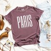 Simply Sage Market Women's Paris France Distressed Short Sleeve Garment Dyed Tee - 3 of 3