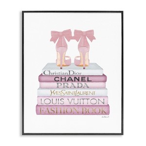 Stupell Industries Pastel Pink Heels & Books, 16" x 20" - 1 of 4