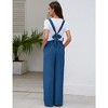 Women’s Maternity Summer Casual Loose Jumpsuit with Sleeveless Design Tie Waist and Pockets - 4 of 4