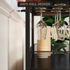 Living Room Wine Bar Rack Cabinet w/ Storage Space & Detachable Wine Rack, Coffee Bar w/ Glass Holder, 3-Tier Kitchen Buffet Cabinet - 2 of 4