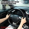 TruAIR 3pcs Carbon Fiber Steering Wheel Cover, Anti-Skid Universal Protector - 2 of 4