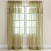 BrylaneHome BH Studio Sheer Voile Pleated Rod-Pocket Panel - 4 of 4