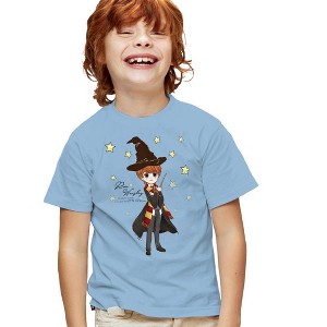 Harry Potter Ron Weasley Quote And Stars Kids T-Shirt For Youth Light Blue - 1 of 4