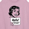 Women's - Instant Message - Vintage Please Leave Me Alone Graphic Racerback Tank - 2 of 4