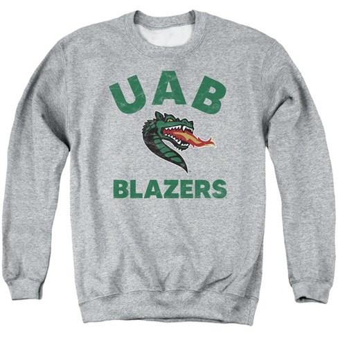 University of Alabama at Birmingham Official Blazers Logo Adult Crewneck Sweatshirt, Athletic Heather - image 1 of 4