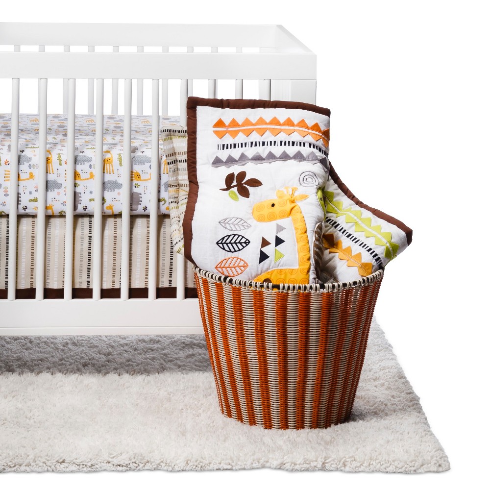 UPC 085214098838 product image for NoJo Zoobilee 4 Piece Crib Bedding Set, Off White | upcitemdb.com