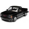 1992 GMC Sierra GT Black Pickup Truck 1/24 Diecast Model by Motormax - 2 of 3