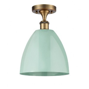 Plymouth Dome - 1 Light Semi-Flush Mount In Industrial Style-12.88 Inches Tall and 9 Inches Wide - 1 of 1