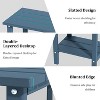 OBOKATA Outdoor Side Table, Weather-Resistant Patio End Table for Backyard, Pool & Porch, Durable & Stylish Patio Side Table (Dark Blue) - 4 of 4