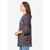 Woman Within Women's Plus Size Rayon 7-Day Three-Quarter Sleeve Tab-Front Tunic - 4 of 4