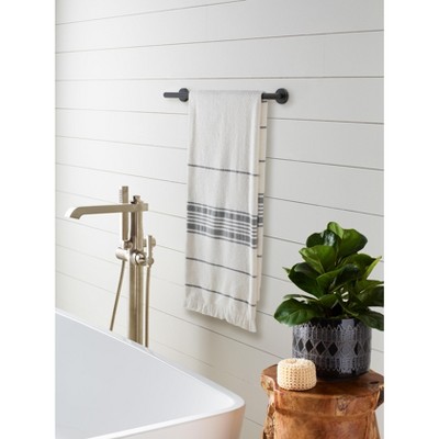 Matte Black Stainless Steel Wall Mounted Towel Bar