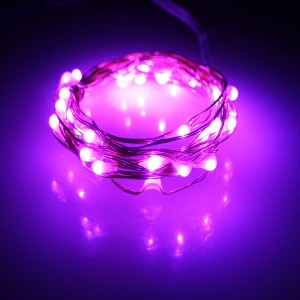 Perfect Holiday 20 LED Silver Copper Fairy Lights - Battery Operated - 1 of 2