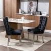 Modern Upholstered Dining Chairs Set of 2, Dining Chairs with High Back,Velvet Cushion Dining Chairs for Kitchen or Dining Room-Maison Boucle - 2 of 4