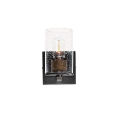 Maxim Lighting Sleek 1 - Light Vanity in  Antique Brass/Black