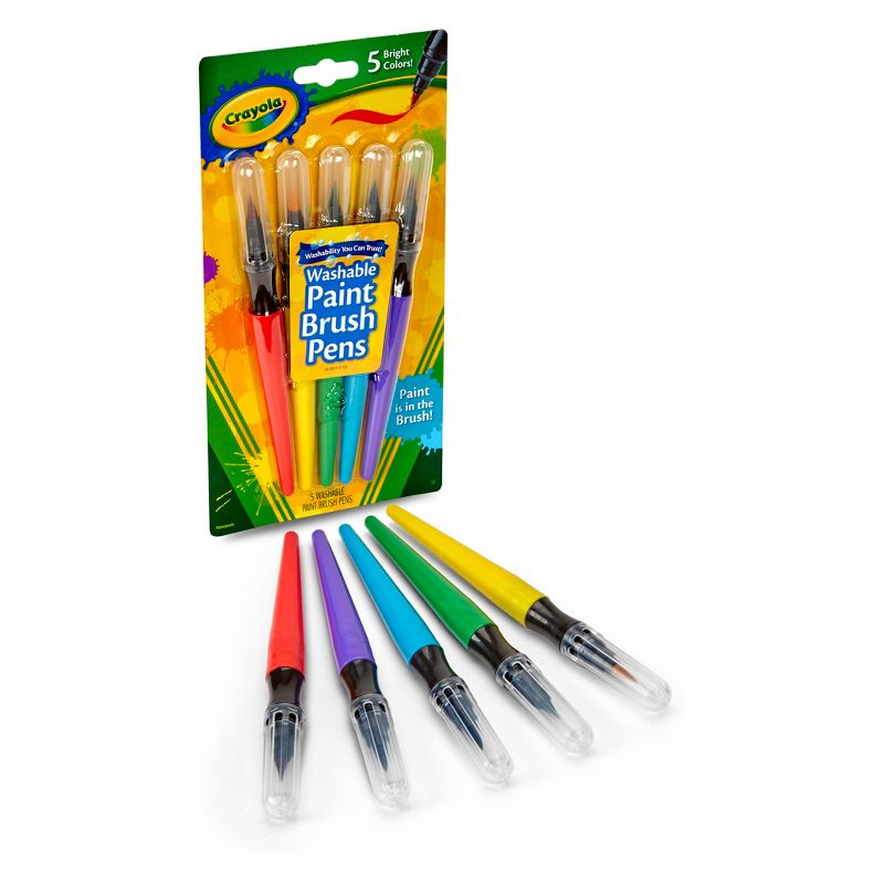Crayola 5ct Paint Brush Pens, 2 of 6