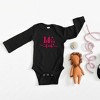 The Juniper Shop 14th Feb Stars Puff Print Baby Long Sleeve Bodysuit - 2 of 3