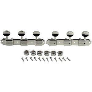 Kluson 3 On A Plate Supreme Series Oval Metal Tuning Machines Nickel - 1 of 1