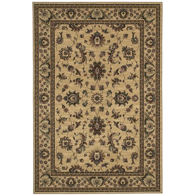 Oriental Weavers Ariana 311I3 Ivory/ Green Indoor Area Rug - 5'3" x 7'9"