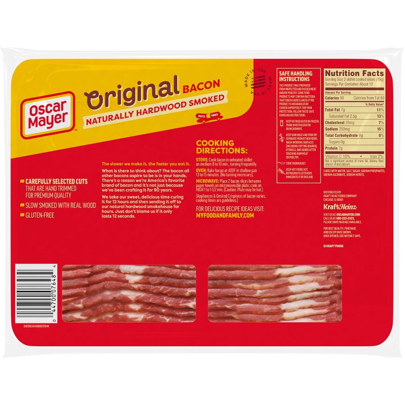 Oscar Mayer Mega Pack Hardwood Smoked Bacon - 22oz, 3 of 12
