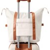 Naysaye Luggage 4 Piece Hardshell Luggage Set with Spinner Wheels TSA Lock Expandable for Travel, Brown and White, 19"*13"*28" - 4 of 4
