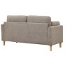 NicBex Modern Minimalist Loveseat Sofa Couch with Two Pillows & Wooden Legs,2-Seat Lounge Sofa for Living Room,Apartment - 3 of 4