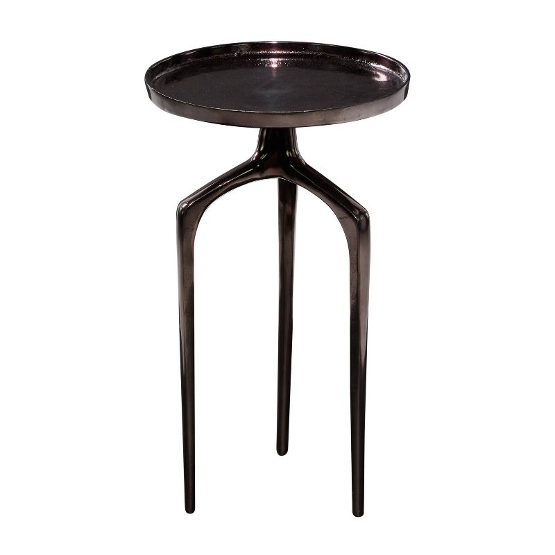 Contemporary Metal Tripod Accent Table - Olivia & May, 3 of 26