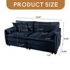 Oversized Chenille Loveseat Sofa, Oversized 2-Seater Small Cloud Couch, Modern Comfy Deep Seat Love Seat - Leovsnove - 3 of 4