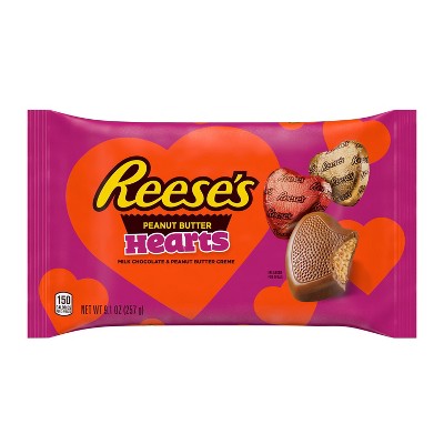 Reese's Valentine's Milk Chocolate Peanut Butter Hearts - 9.1oz