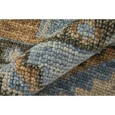 Hand-Knotted Blue Wool Traditional Medallion Area Rug 3' x 5'