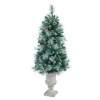 Nearly Natural 4.5-ft Frosted Tip British Columbia Mountain Pine Artificial Christmas Tree with Urn - 3 of 4