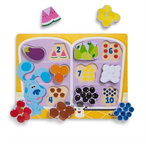 Melissa & Doug Self-correcting Wooden Number Puzzles With Storage Box 40pc  : Target