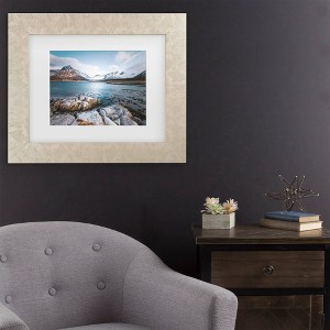 Trademark Fine Art Philippe Sainte Laudy Blue Fjord Matted Framed Art - 1 of 4