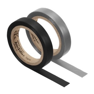 Unique Bargains PVC Thin Sticky Seal Tennis Badminton Racket Accessories Grip Finishing Tapes 26Ft 2 Pcs - 1 of 4
